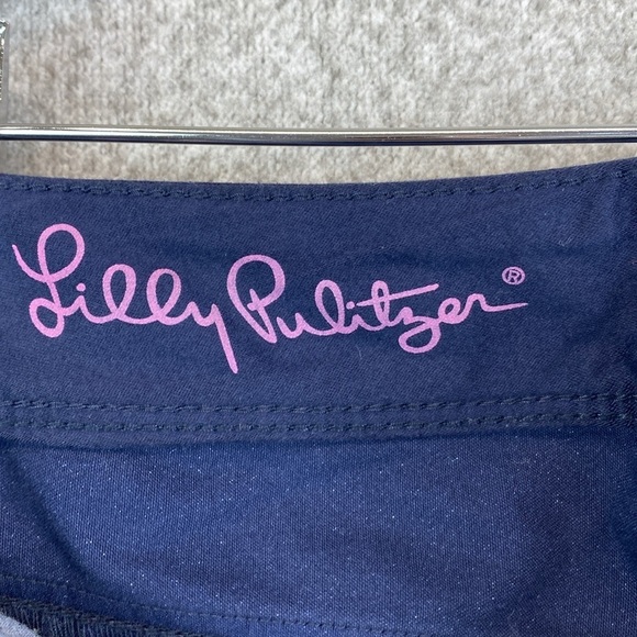 Lilly Pulitzer Worth skinny pant navy blue size 2 beachy preppy minimalist - Picture 7 of 15